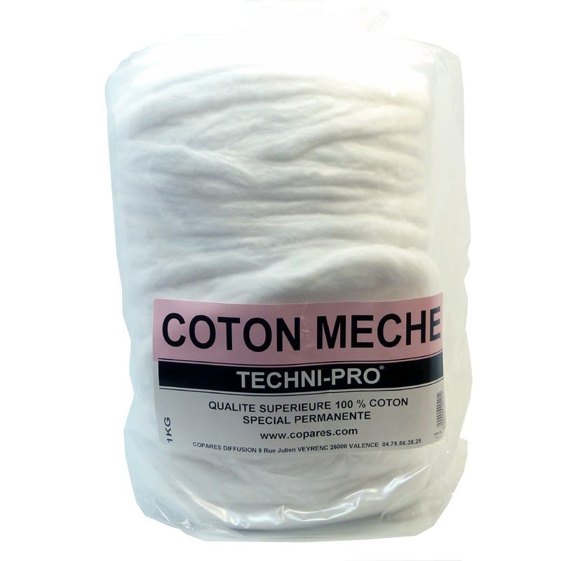 Coton meches 100 % extra bobine 1kg